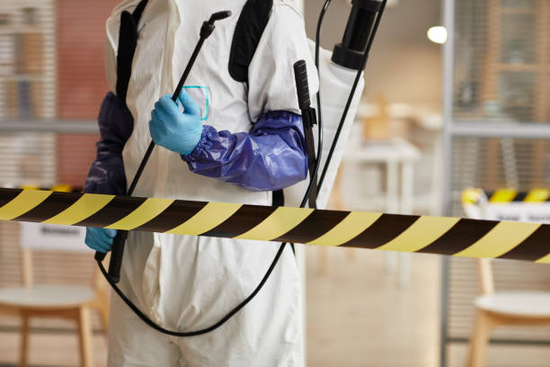 Professional Sewage Cleanup technician working in Magnet, NE